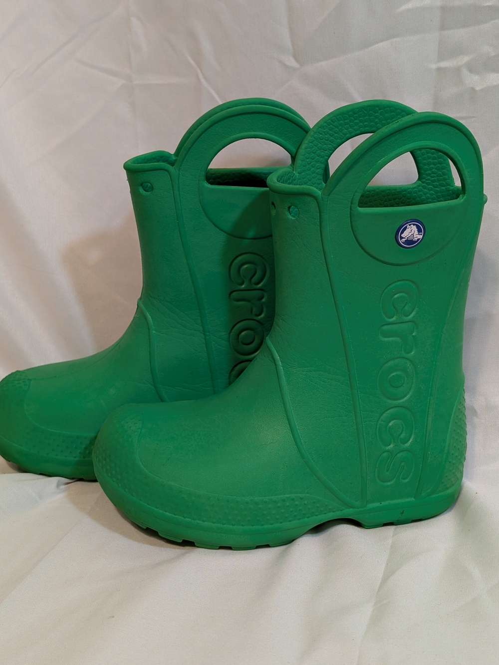 CROCS Kids' Green Pull-On Rain & Snow Boots